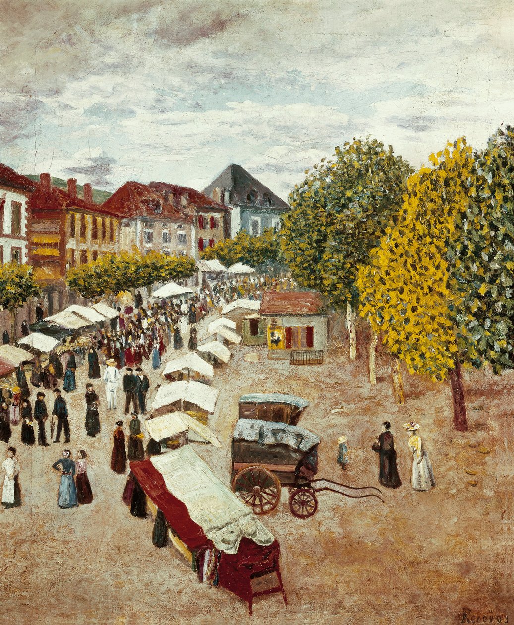 "" Dax menete Landesben "" Dario de Regoyos és Valdes (1875-1913) festménye, magángyűjtemény alkotó: Diario or Dario de Regoyos y Valdes