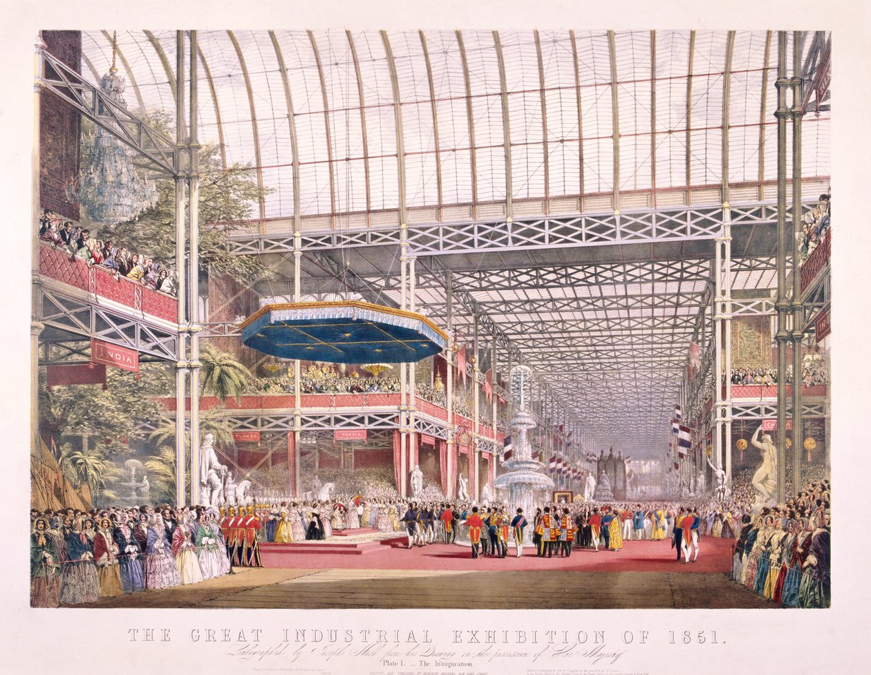 Nagy kiállítás, Crystal Palace, Hyde Park, London, 1851 alkotó: Dickinson Brothers