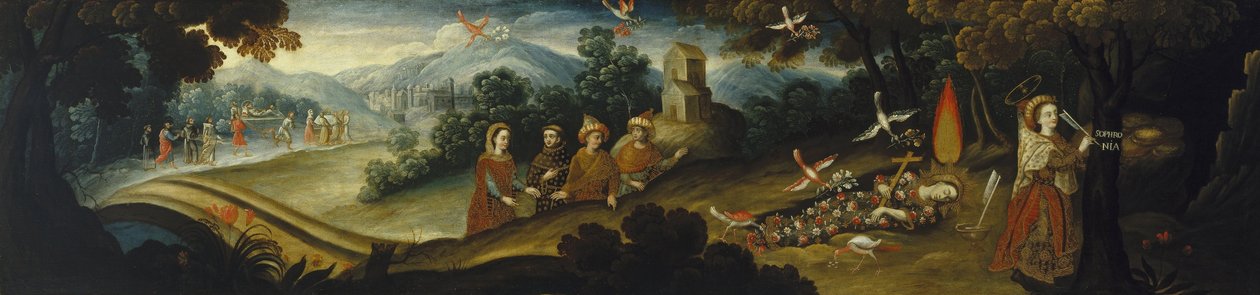 A Santa Sophronia legendája alkotó: Diego Quispe Tito