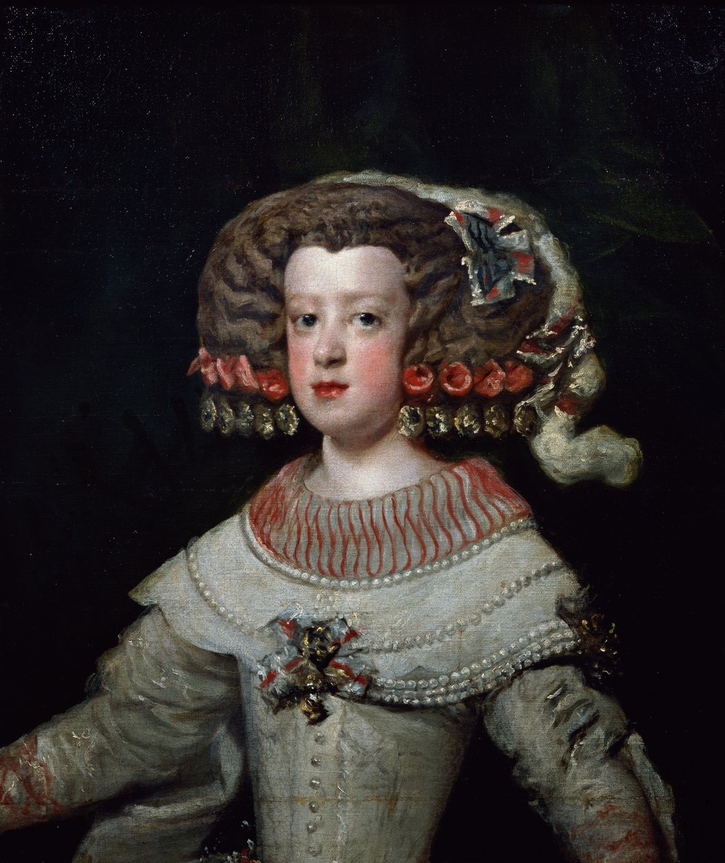 Mária Terézia (1638-83) leendő francia királynő portréja alkotó: Diego Velázquez