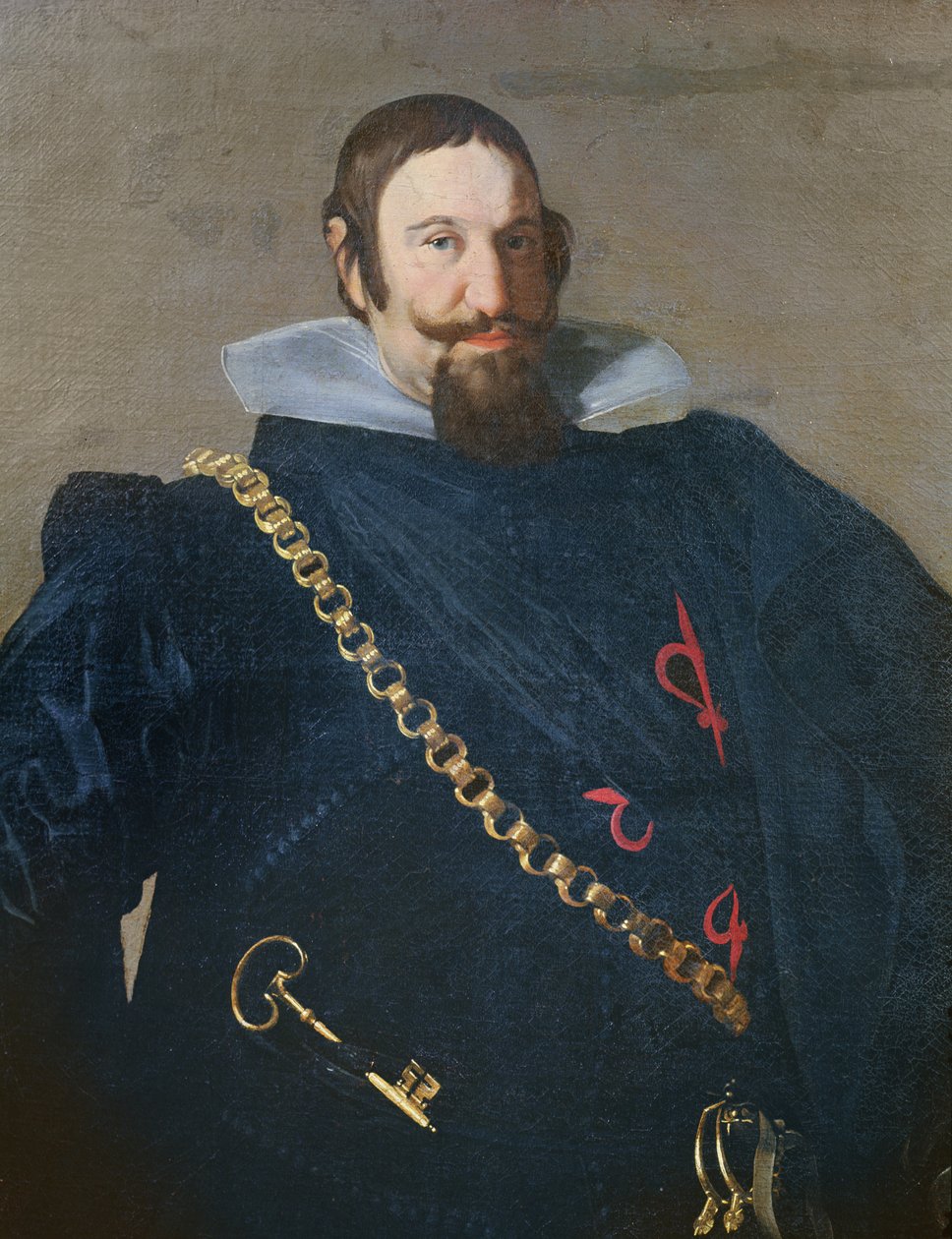 Olivares herceg részlete a felsőtestről, 1624 olaj, vászon alkotó: Diego Velázquez