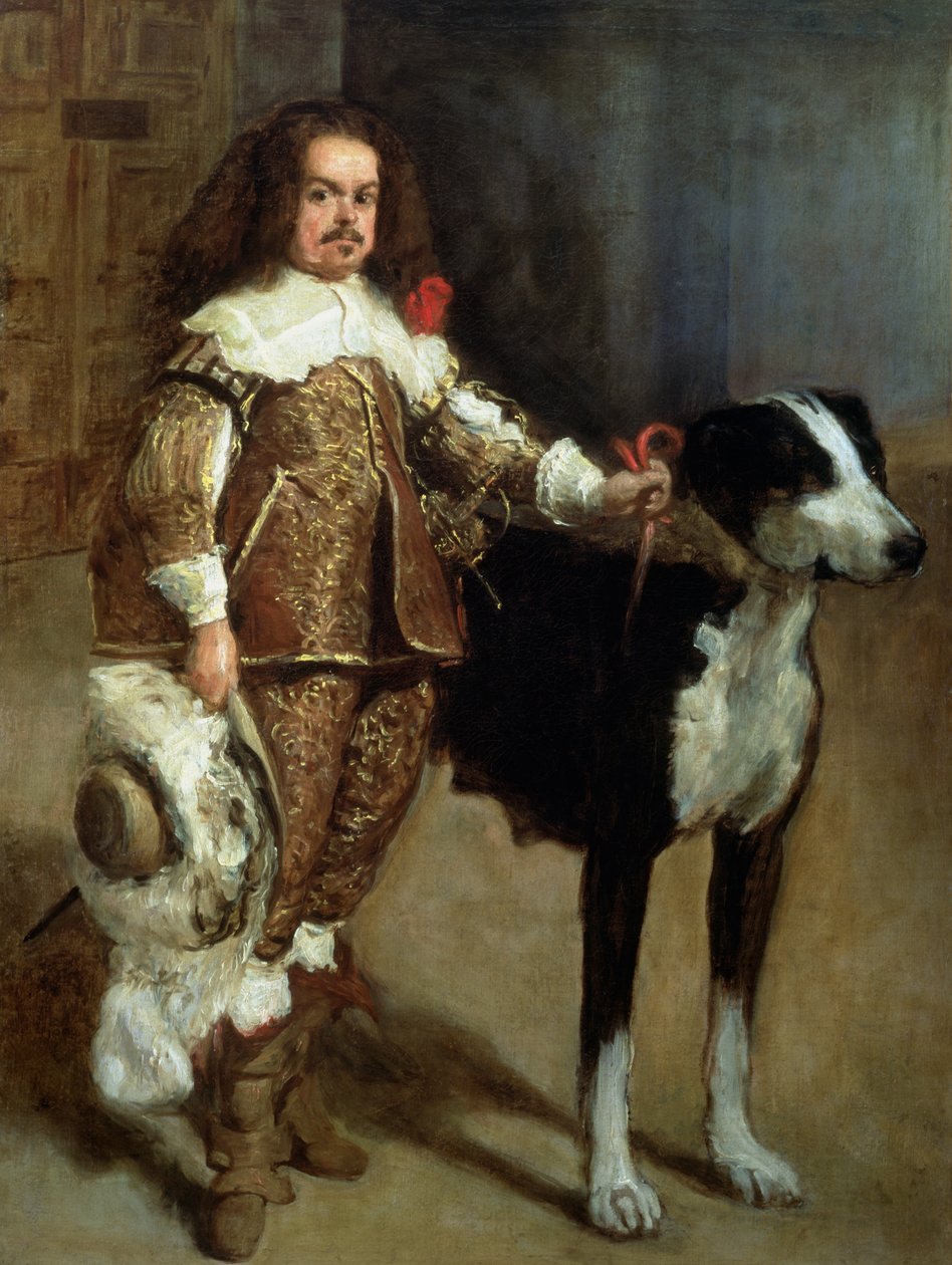 Egy bohóc, akit néha és helytelenül Antonio The Englishman-nek neveznek. alkotó: Diego Velázquez