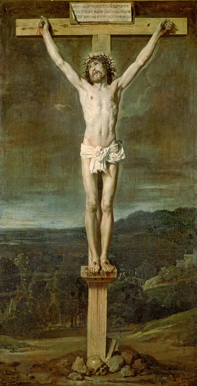 Élő Krisztus a kereszten a Golgotán, 1631 alkotó: Diego Velázquez