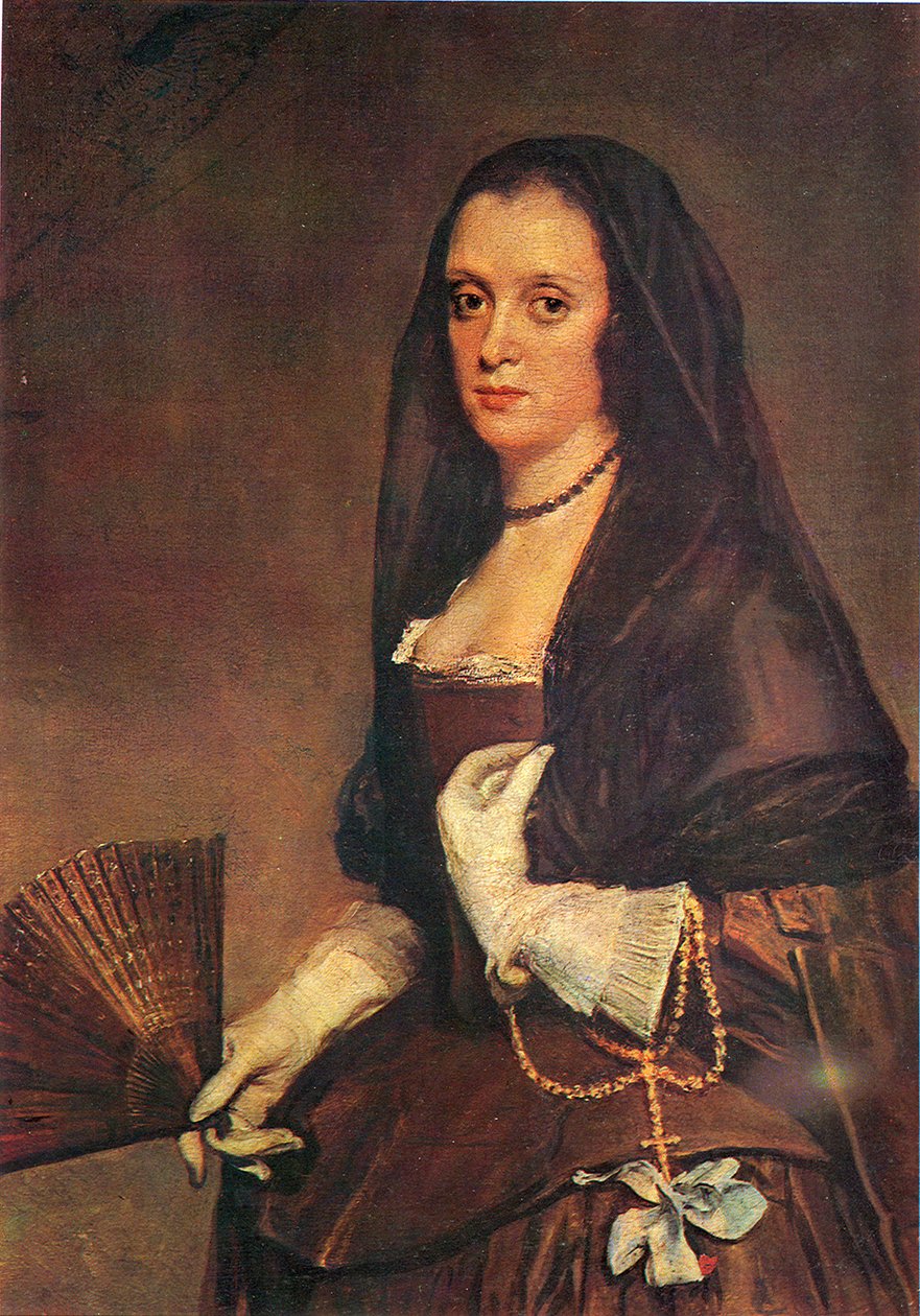 Hölgy ventilátorral alkotó: Diego Velázquez