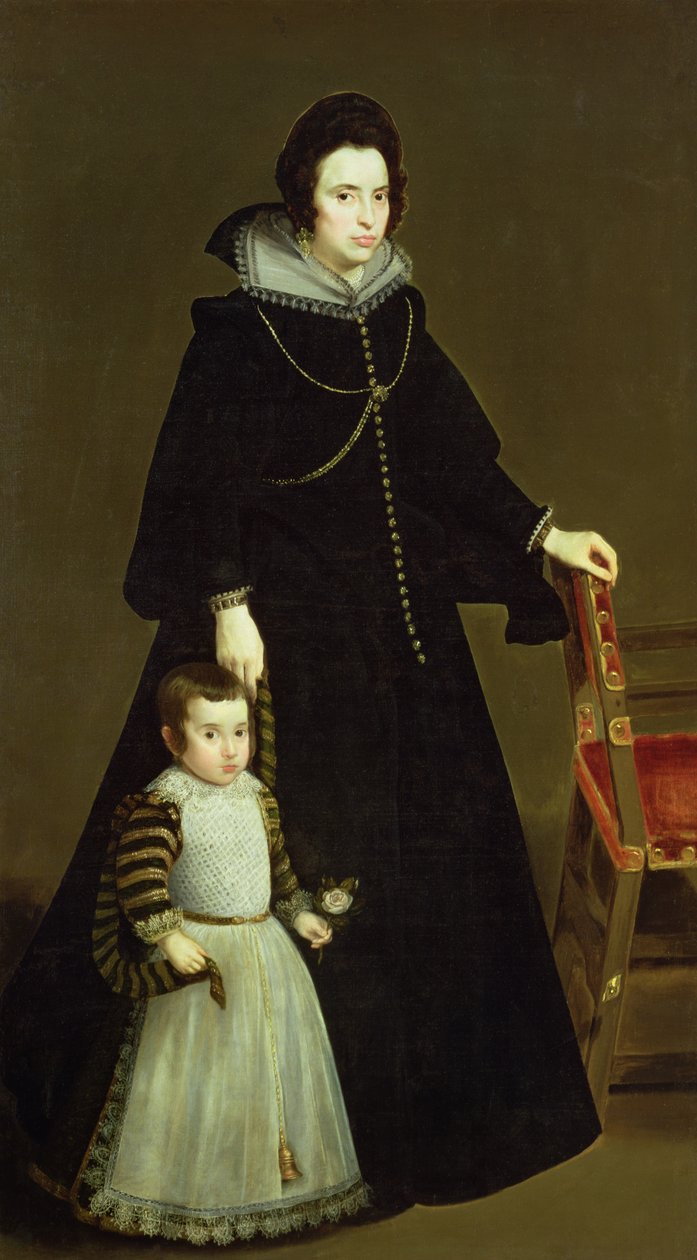 Dona Antonia de Ipenarrieta y Galdos (1599-1635) és fia, 1631 körül alkotó: Diego Velázquez