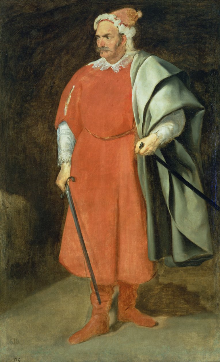 A „Vörösszakállú” buffon portréja, Cristobal de Castaneda, 1636 körül alkotó: Diego Velázquez