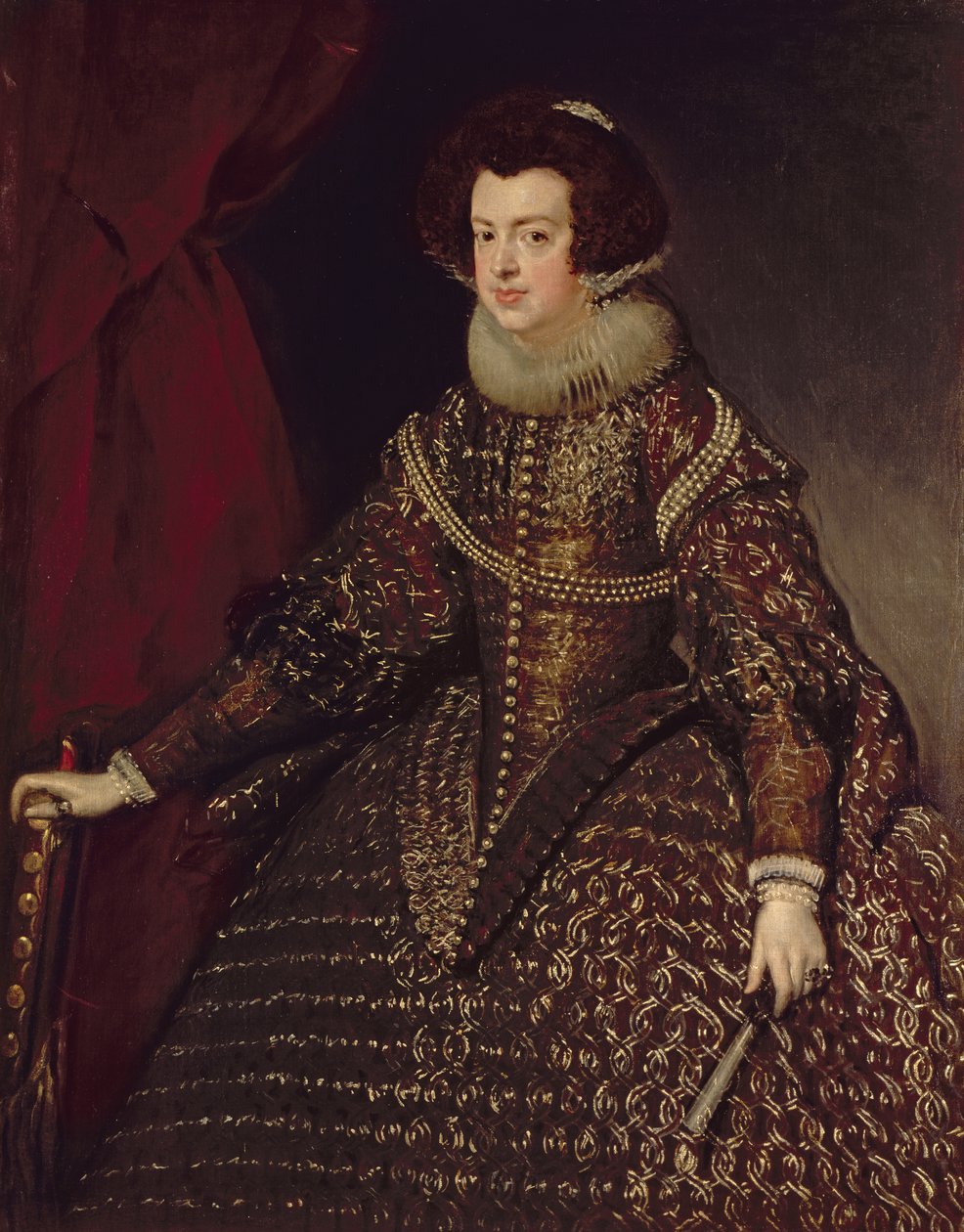 Izabella spanyol királynő (1602-44), IV. Fülöp (1605-65) felesége, 1632 alkotó: Diego Velázquez