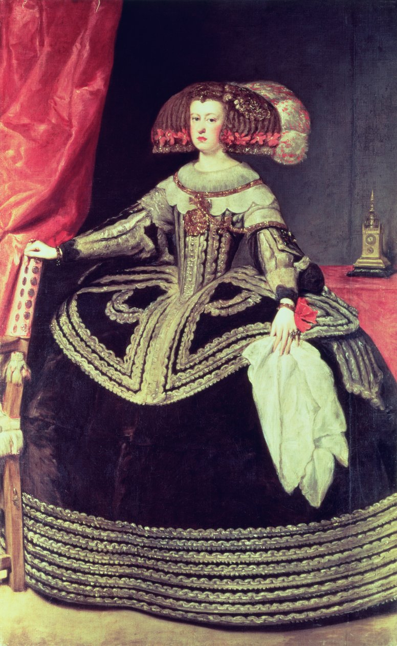 Mariana osztrák királynő (1635-96) 1653 körül alkotó: Diego Velázquez