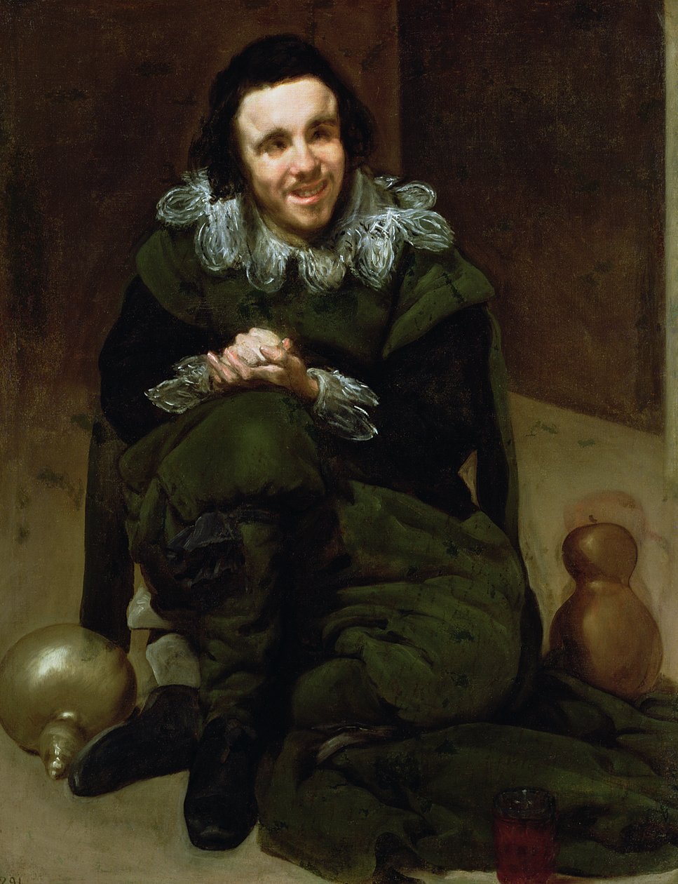 A Buffoon Calabacillas, amelyet tévesen Coria idiótájának hívnak, 1639 alkotó: Diego Velázquez
