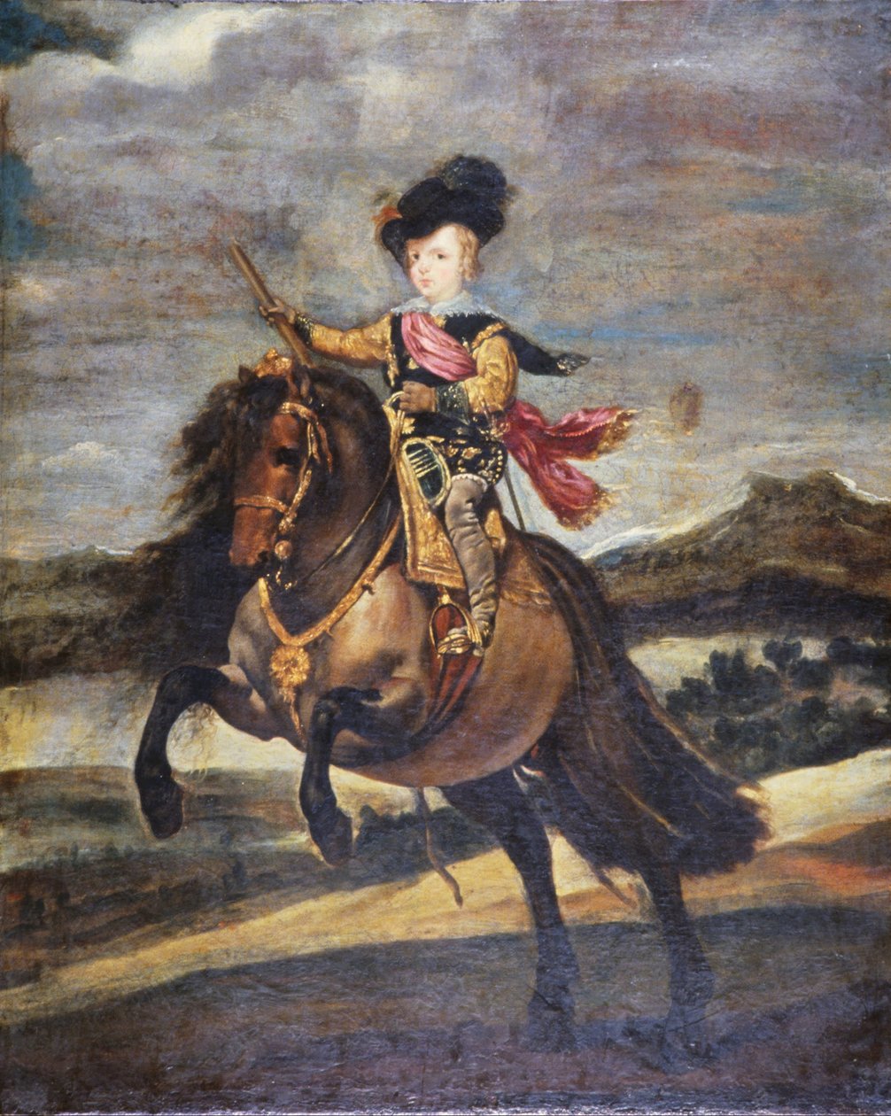 Az Infante Baltasar Carlos lóháton alkotó: Diego Velázquez