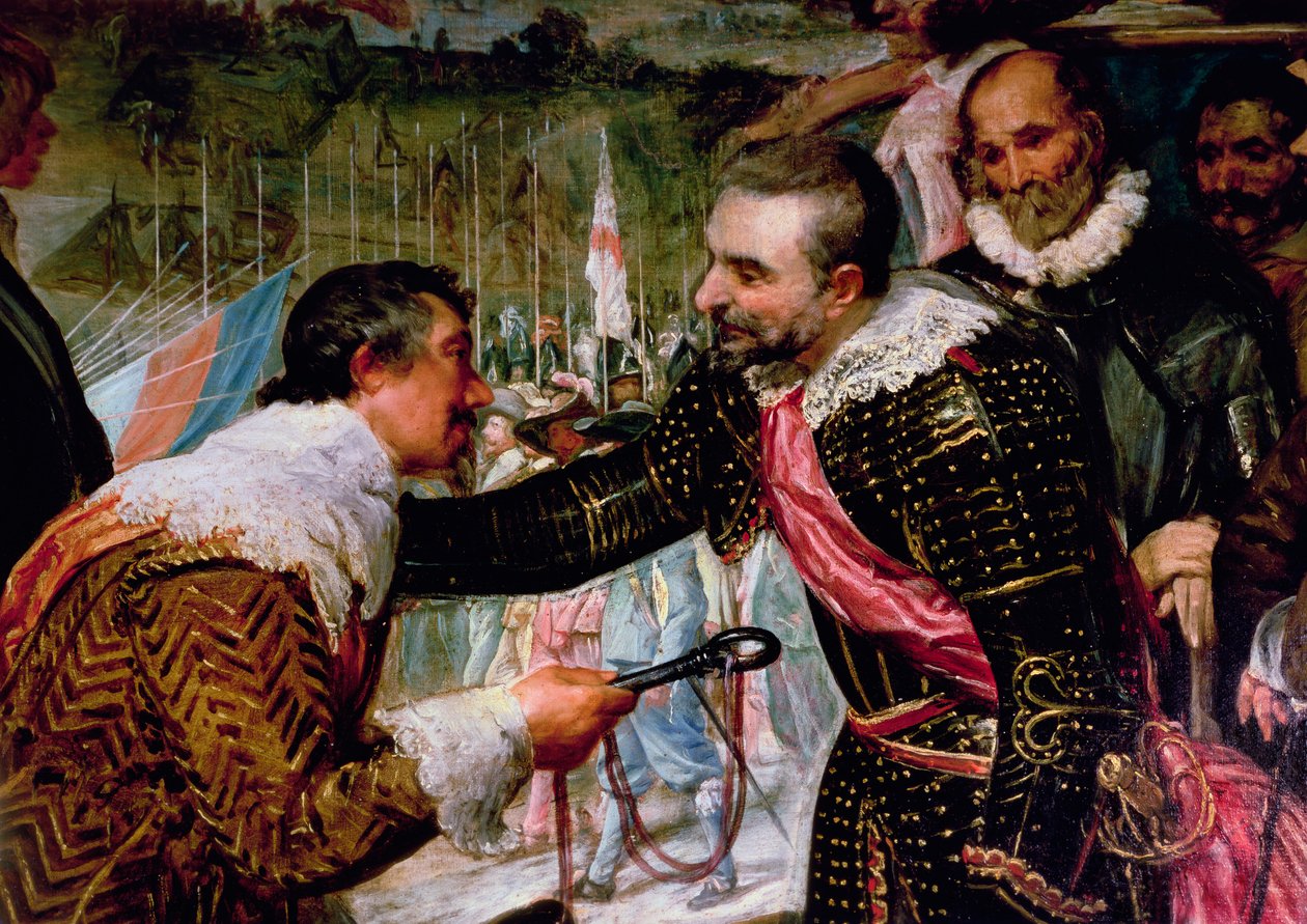 Breda átadása (1625), Justin de Nassau részlete, amint átadta a kulcsokat Ambroise Spinolának (1569-1630) 1625. június 5-én, 1635 körül (30730 részlet) alkotó: Diego Velázquez