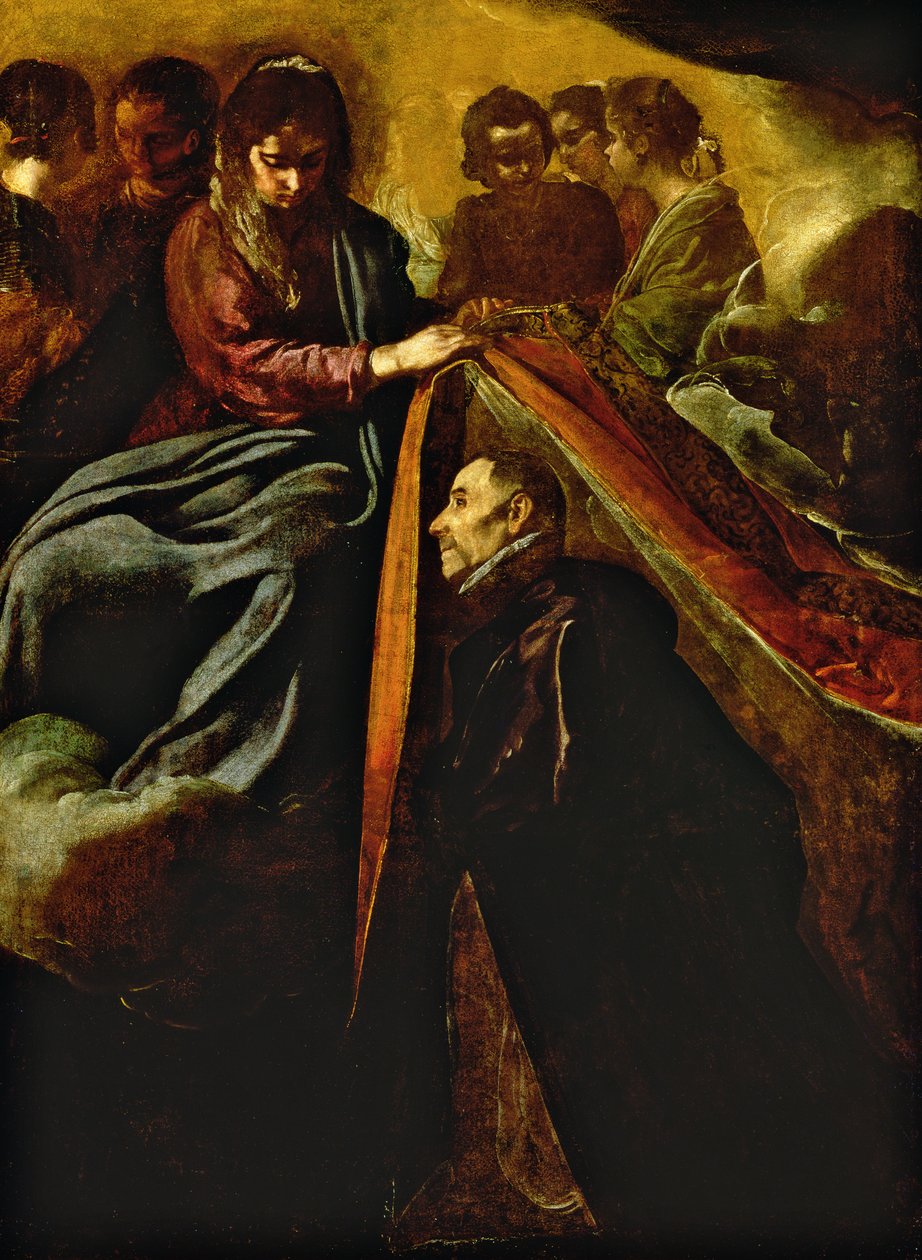 A Szűz megjelenik Szent Ildefonznak, és ruhát ad neki alkotó: Diego Velázquez