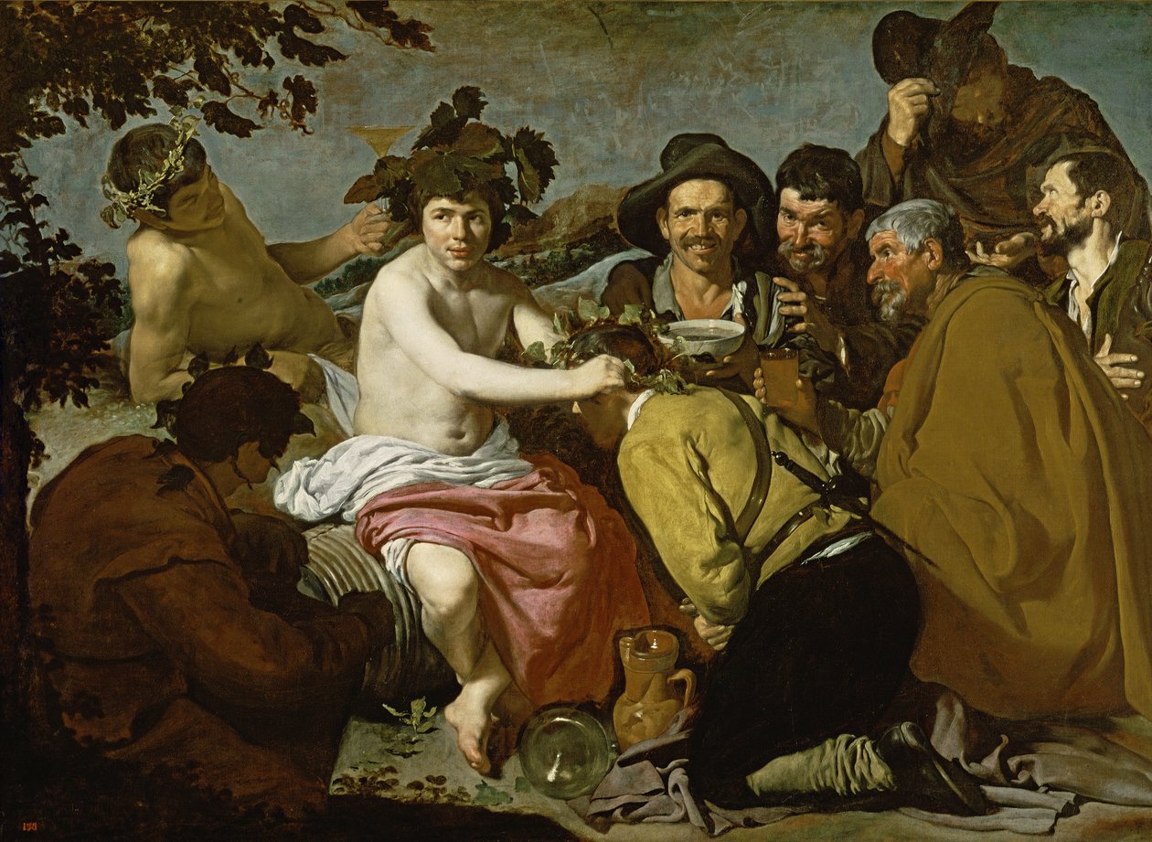 Bacchus diadala, 1628 alkotó: Diego Velázquez