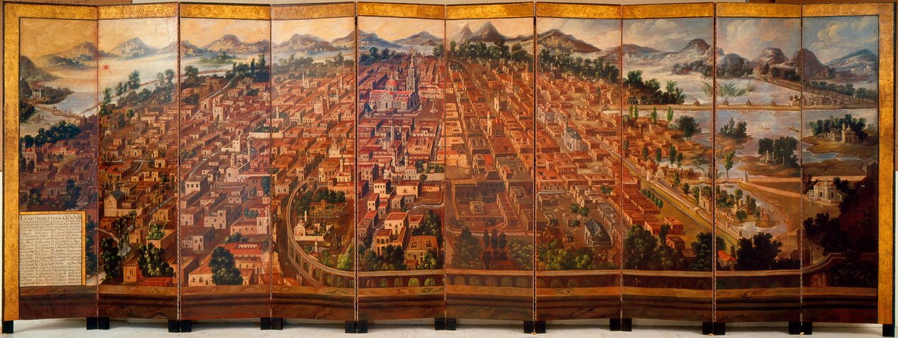 Mexikó városa, 1690 körül. alkotó: Diego Correa