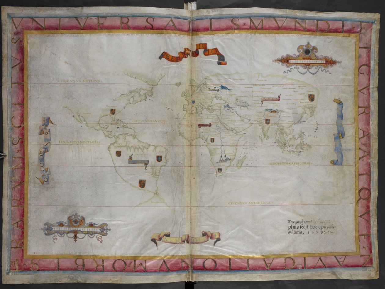 Illusztráció a "Queen Mary Atlas"-ból alkotó: Diego Homem