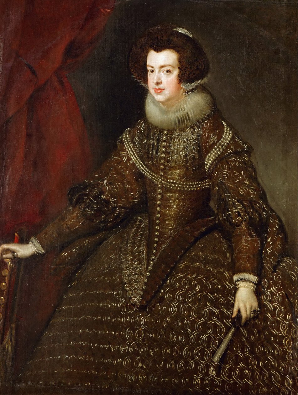 Barokk: Francia Erzsébet (1602-1644), spanyol királynő hitvese, Velazquez, Diego (1599-1660) portréja alkotó: Diego Velázquez