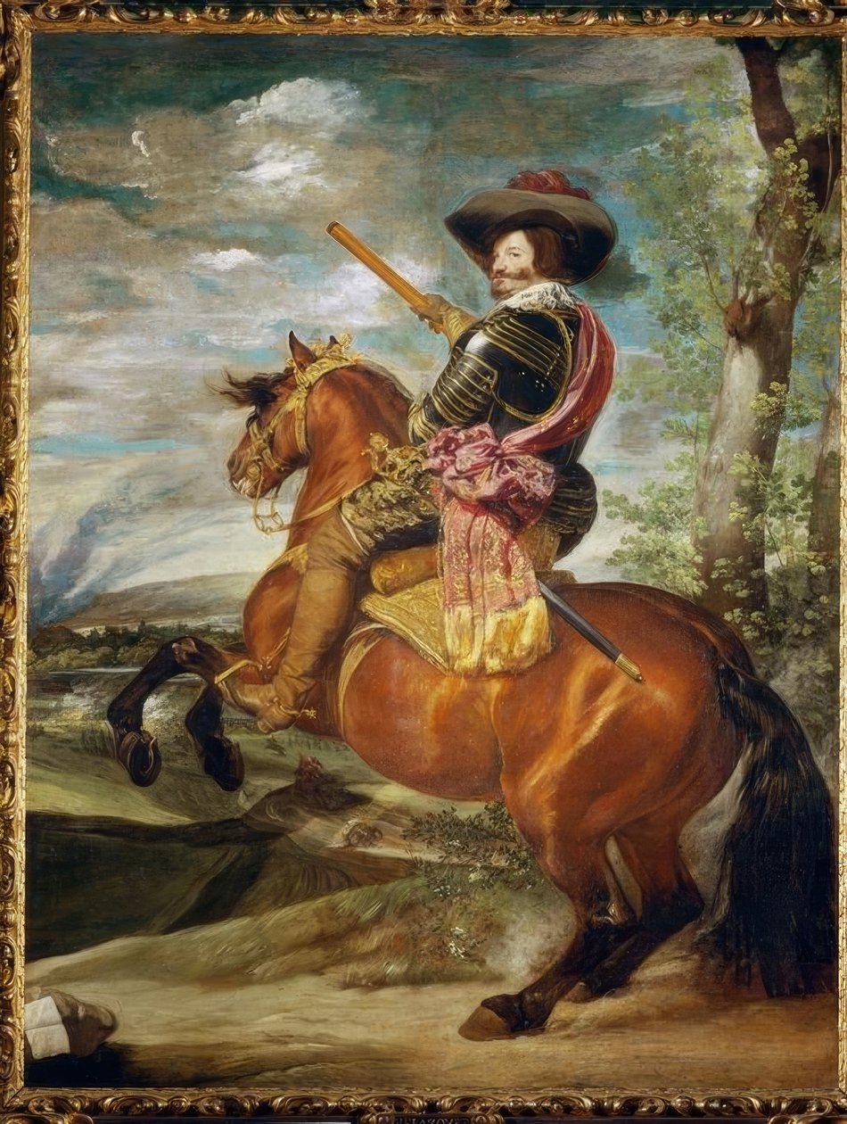 Olivares zu Pferde herceg grófja alkotó: Diego Velázquez
