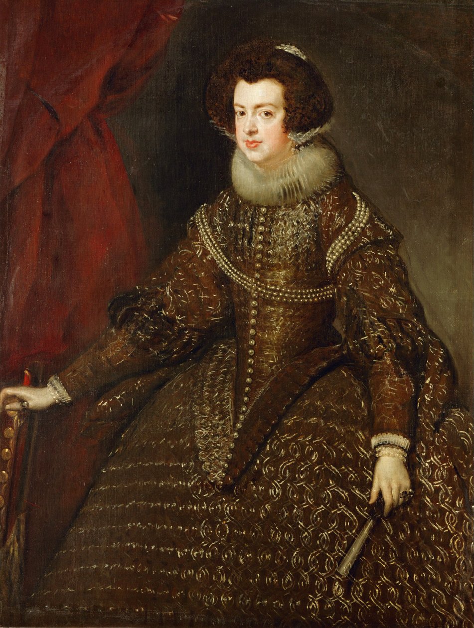 Izabella, spanyol királyné, IV. Henrik francia király és Medici Mária lánya. alkotó: Diego Rodriguez de Silva y Velazquez