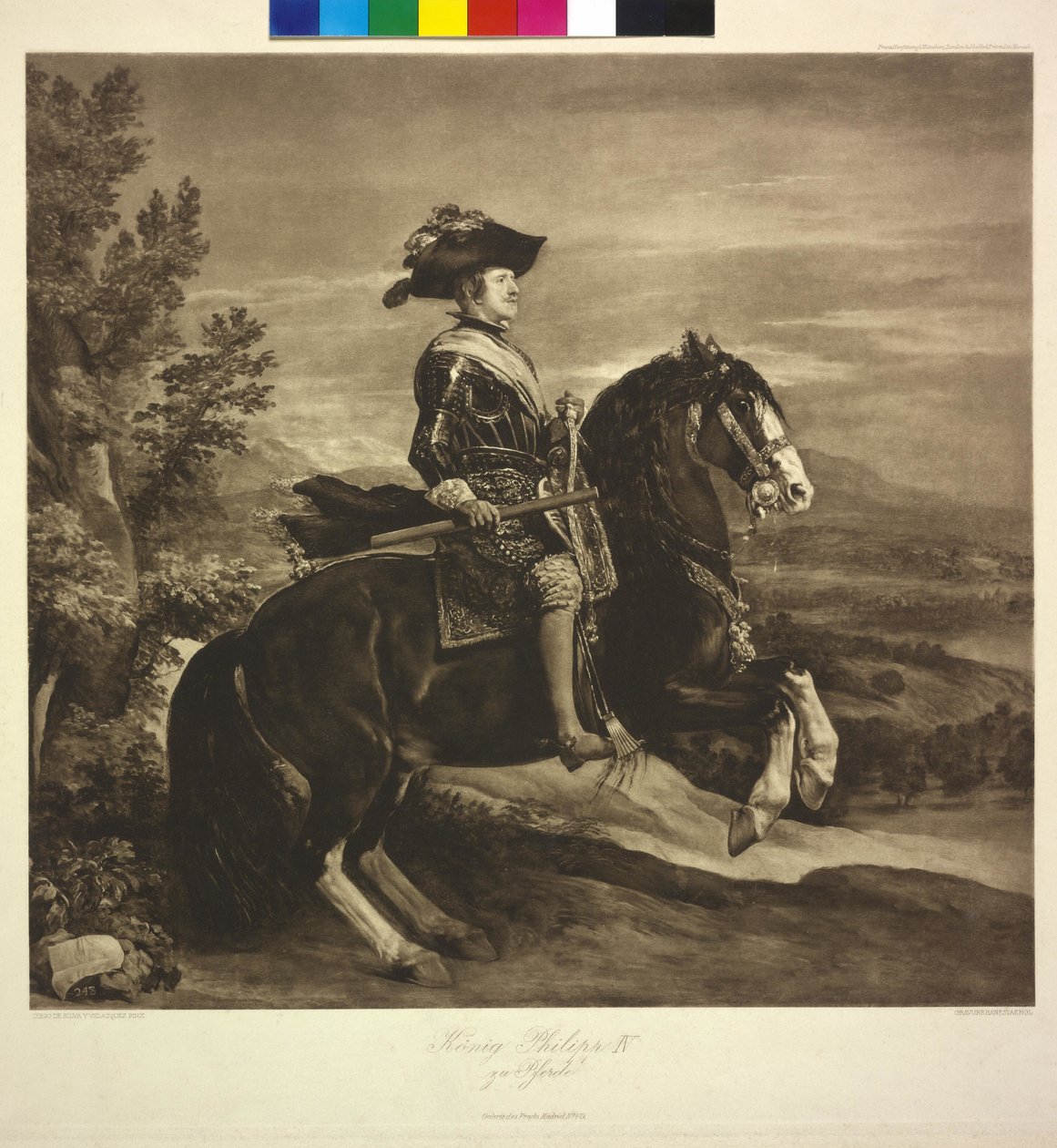 IV. Fülöp király lóháton (heliográfia) alkotó: Diego Rodriguez de Silva y Velazquez