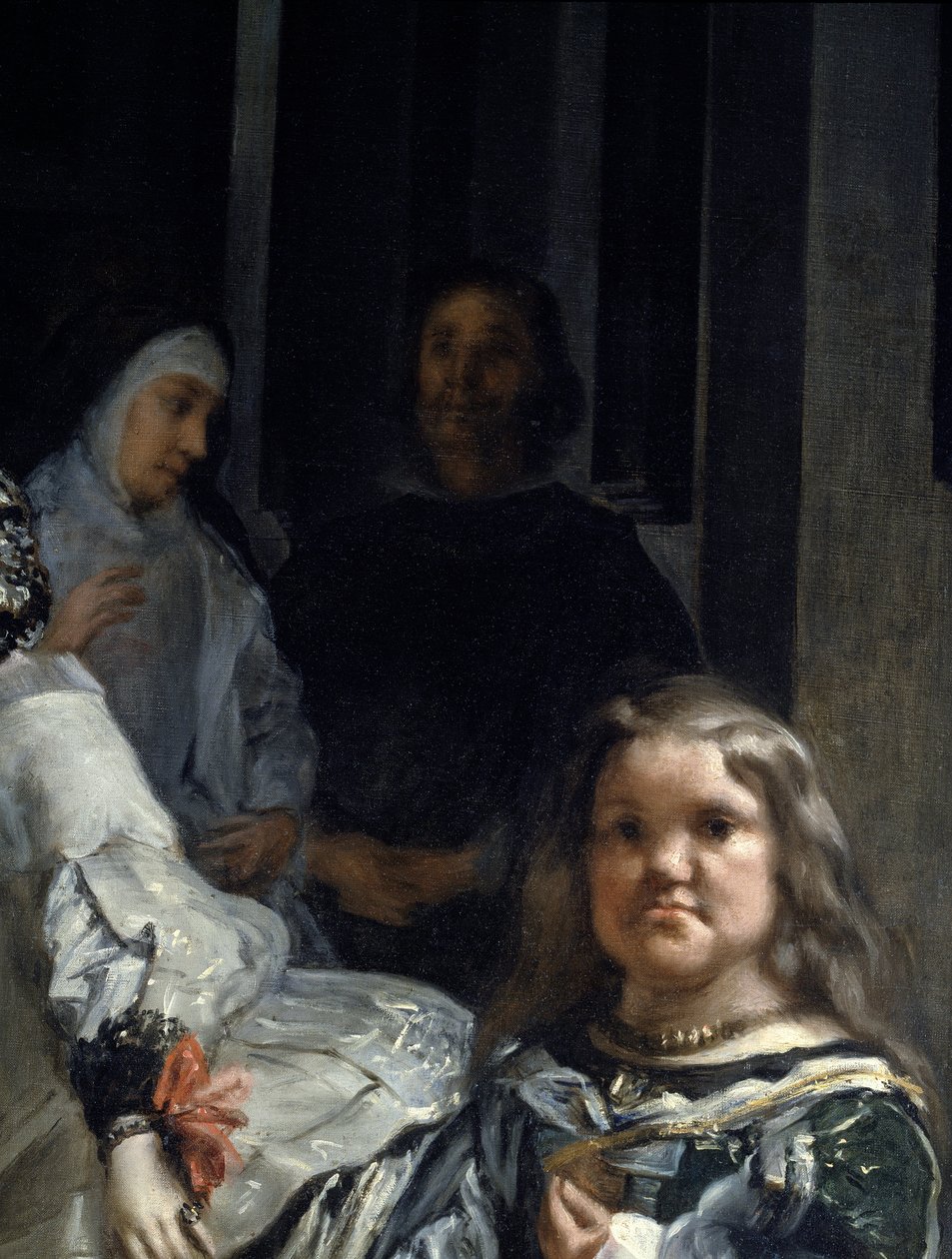 Las Meninas. Részlet: apáca és törpe alkotó: Diego Rodriguez de Silva y Velazquez