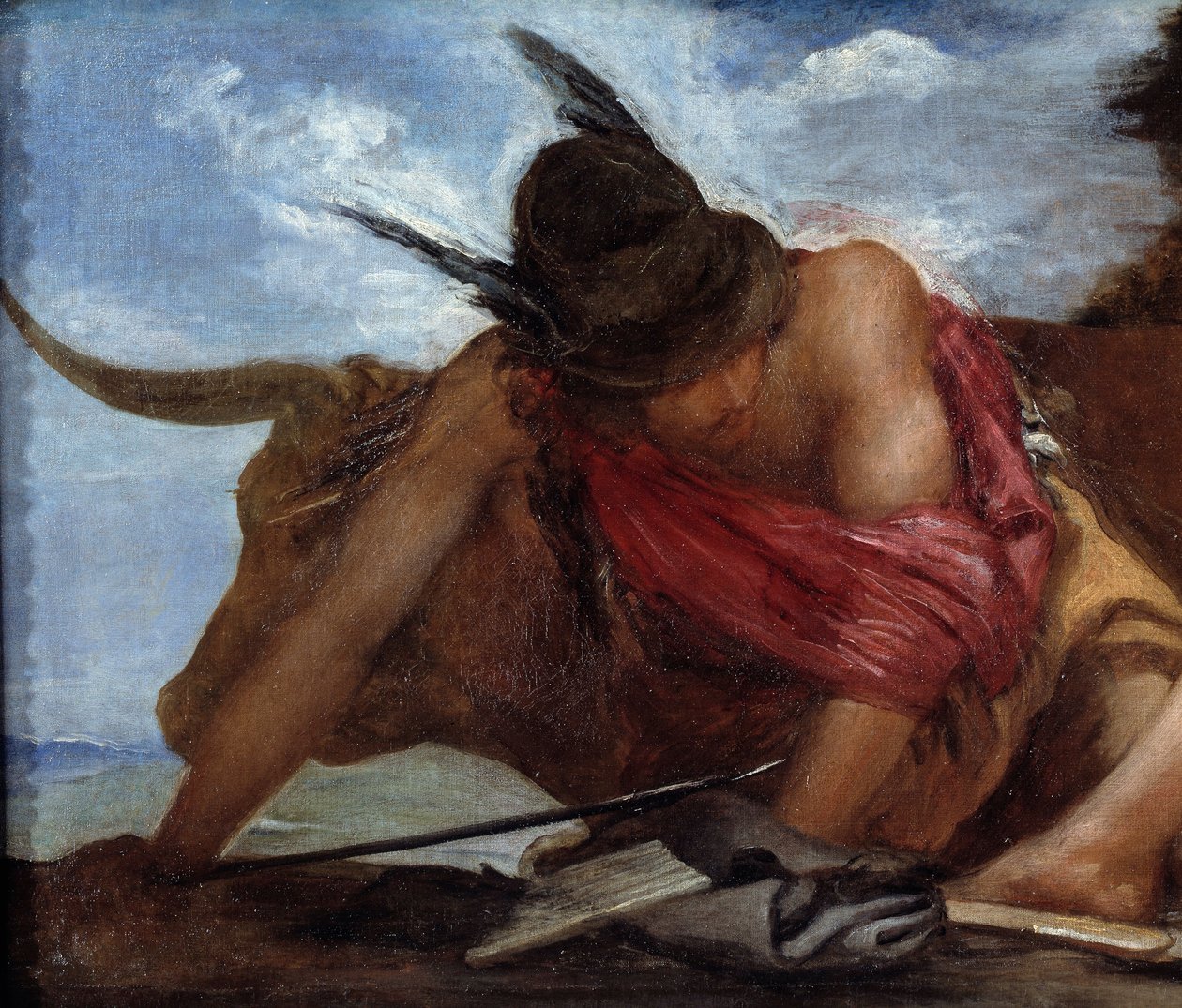 Mercury és Mercury Argos részlete. Diego Velasquez (1599-1660) festménye alkotó: Diego Velázquez