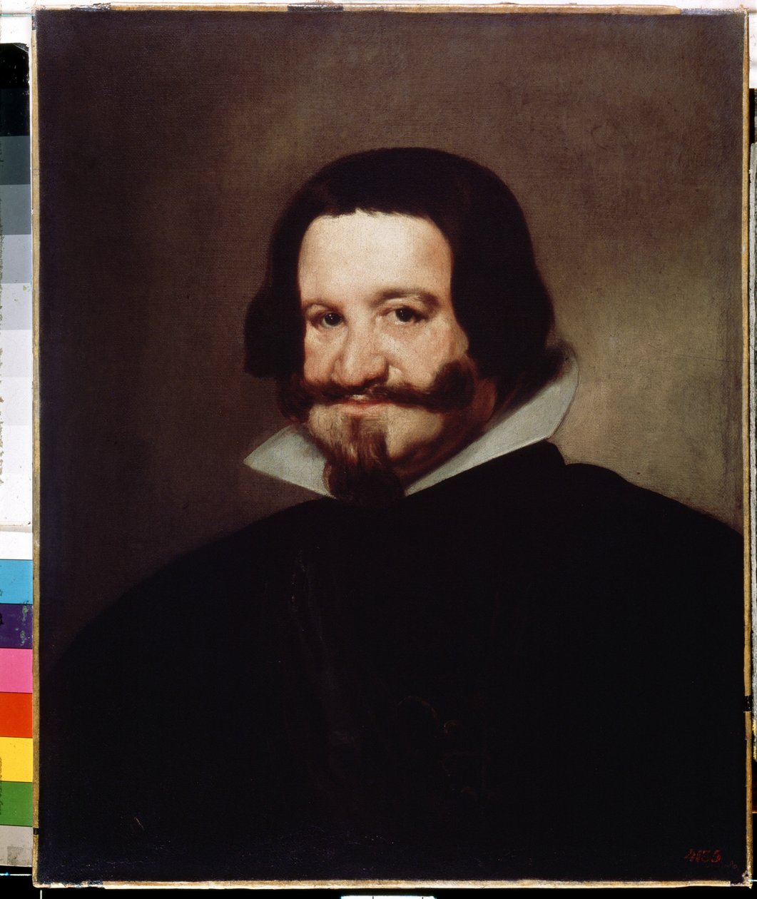 Olivares gróf herceg portréja. Gaspar de Guzman y Pimentel, Olivares grófja és Sanlucar la Mayor hercege (1587-1645), spanyol miniszter és királyi kedvenc. Diego Velazquez (1599-1660) festménye. Olaj, vászon, 6 alkotó: Diego Velázquez