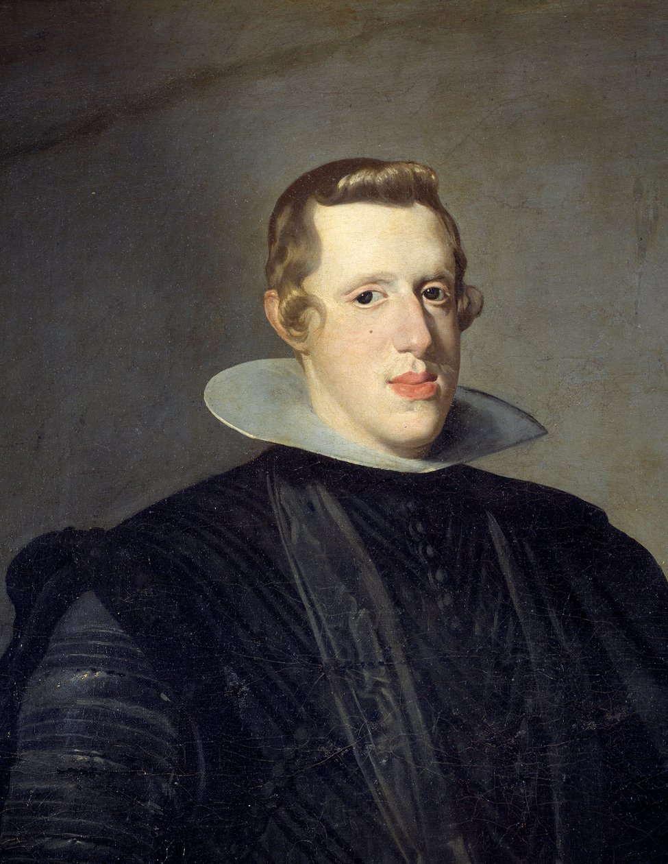IV. Fülöp (1605-1665) portréja a lábában. Részlet. Diego Rodriguez de Silva y Velasquez (1599-1660) festménye alkotó: Diego Velázquez