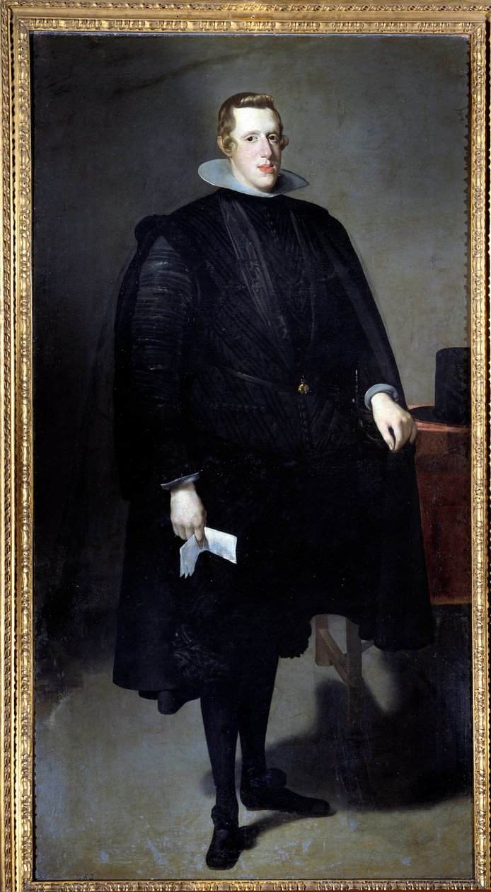 IV. Fülöp (1605-1665) portréja a lábában. Diego Rodriguez de Silva y Velasquez (1599-1660) festménye alkotó: Diego Velázquez