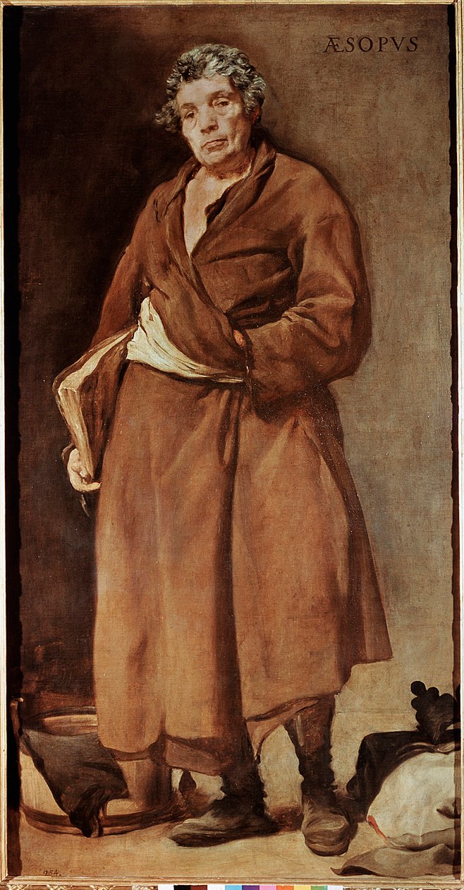 Ezópus görög író portréja (olaj, vászon alkotó: Diego Velázquez