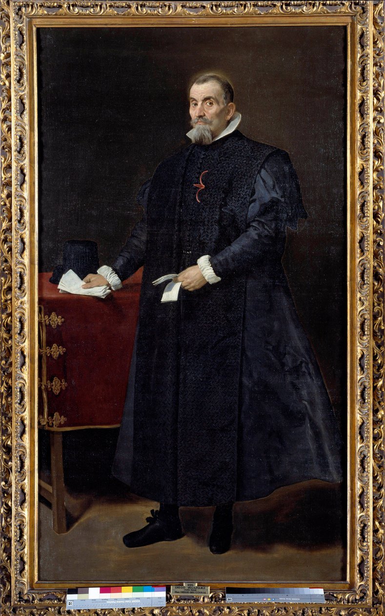 Diego De Corral és Arellano, a Kasztíliai Legfelsőbb Tanács hallgatója (1570-1632) portréja. Diego Rodriguez de Silva y Velasquez (1599-1660) festménye alkotó: Diego Velázquez