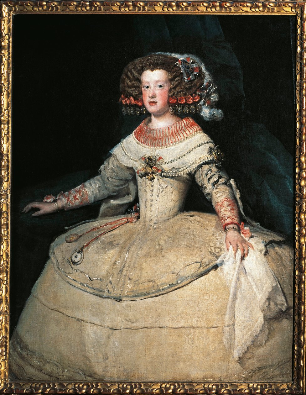 A spanyol csecsemő Mária Terézia portréja alkotó: Diego Velázquez