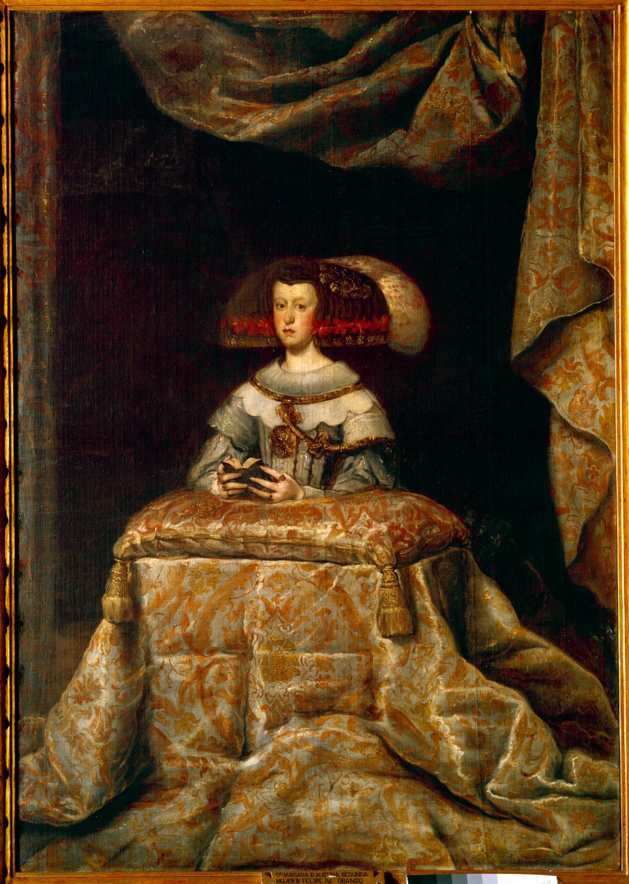 Ausztriai Marianne (1631-1696) imában álló portréja (Ausztriai Mária vagy Anna Mária, IV. Fülöp spanyol második felesége). Diego Velasquez (1599-1660) festménye ec. pl. alkotó: Diego Velázquez