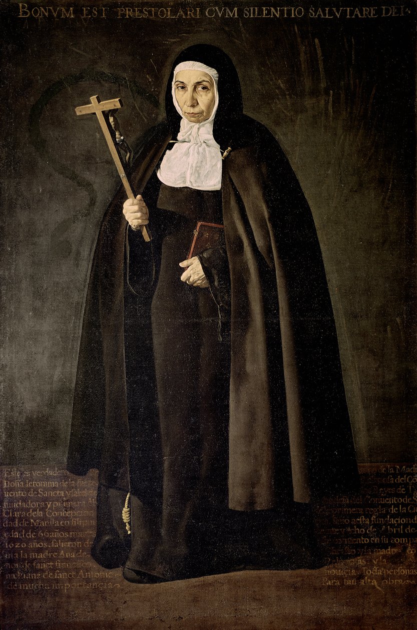 Jeronima de la Fuente anya portréja alkotó: Diego Rodriguez de Silva y Velazquez