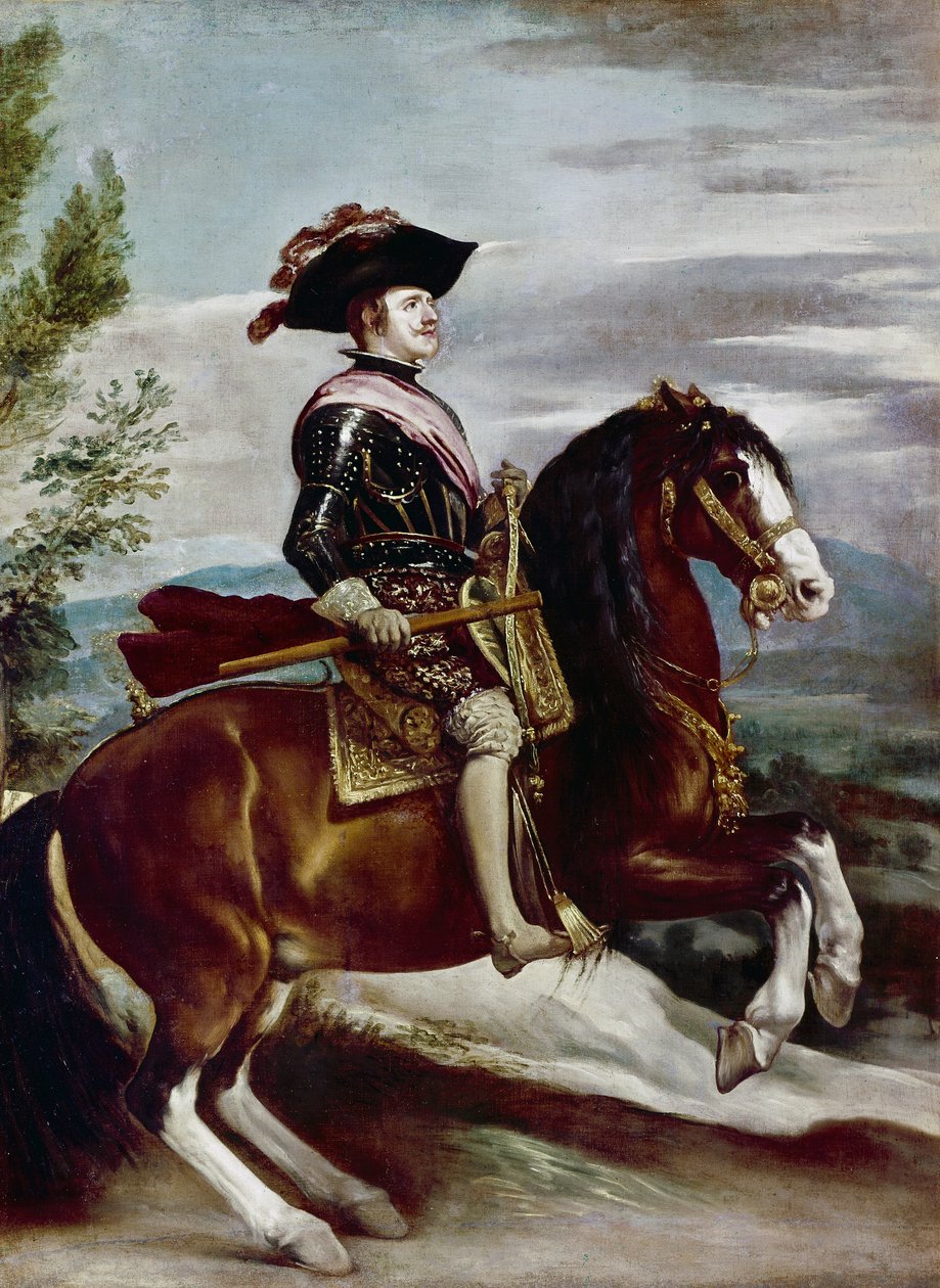 IV. Fülöp portréja lóháton, 1635 körül (olaj, vászon) alkotó: Diego Rodriguez de Silva y Velazquez