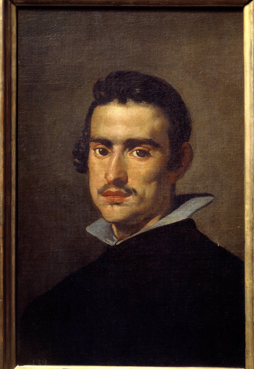 Fiatal férfi portréja (feltehetően önarckép). Diego Rodriguez de Silva y Velasquez (1599-1660) festménye alkotó: Diego Velázquez