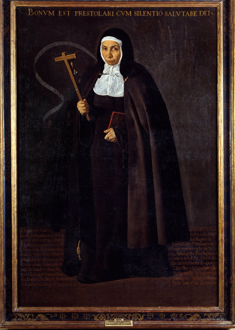 Jeronima de la Fuente anyja portréja. Diego Rodriguez de Silva y Velasquez (1599-1660) festménye alkotó: Diego Velázquez