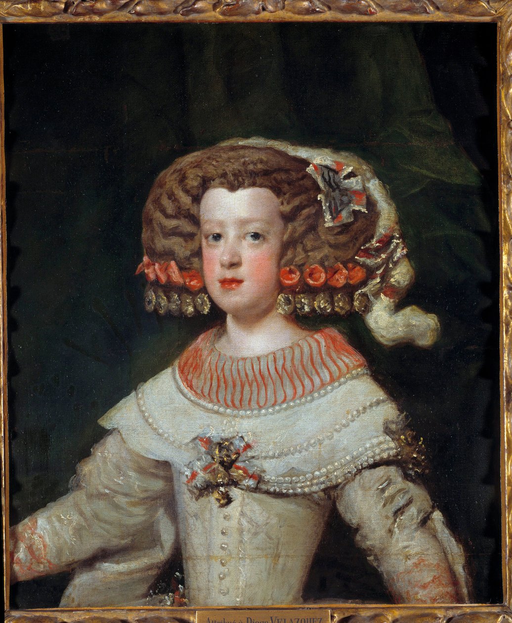 A csecsemő Marie Therese (1638-1683) Franciaország leendő királynője portréja Diego Velasquez (1599-1660) festménye 17. század V. 0,71x0,6 m - Marie Therese csecsemő (1638-1683), Franciaország leendő királynőjének portréja. Diego Velasquez (1599-166) festm alkotó: Diego Velázquez