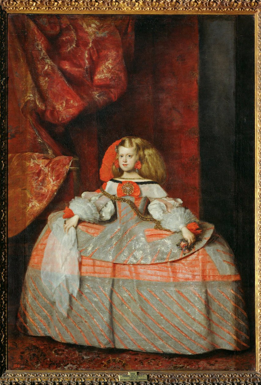 Margarita Terézia infánsnő rózsaszín ruhában ... (festmény vászonra) alkotó: Diego Rodriguez de Silva y Velazquez