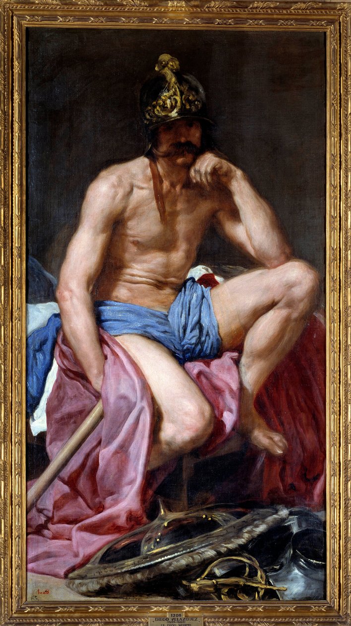 A háború istene Mars. Diego Rodriguez de Silva y Velasquez (1599-1660) festménye alkotó: Diego Velázquez