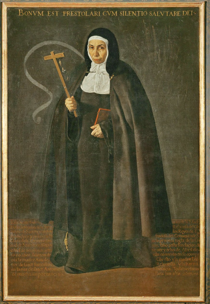 A tiszteletreméltó Jeronima de la Fuente anya, apáca a Santa Isabel de los reyes kolostorban ... (festmény, vászon) alkotó: Diego Rodriguez de Silva y Velazquez