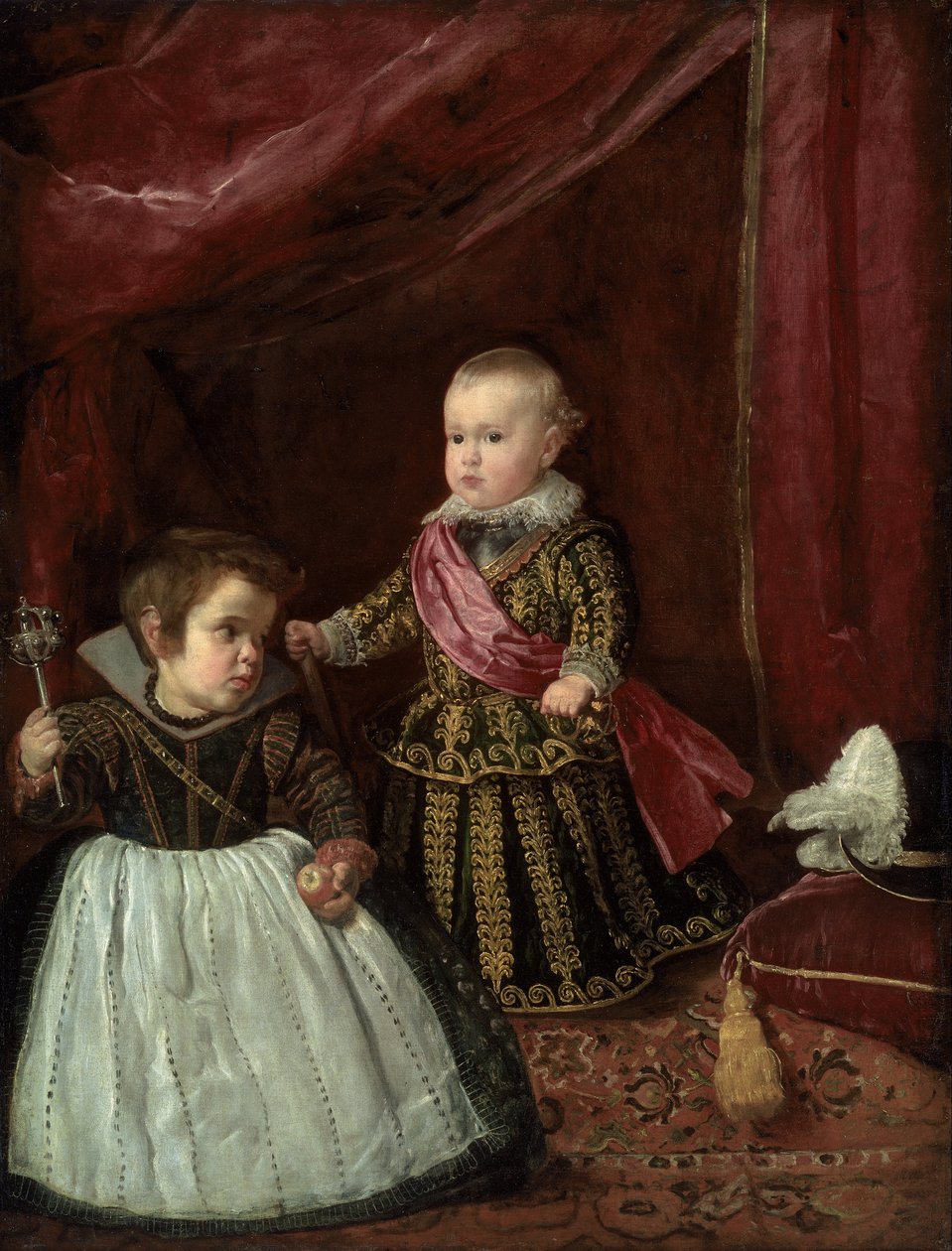 Don Baltasar Carlos egy törpével alkotó: Diego Velázquez