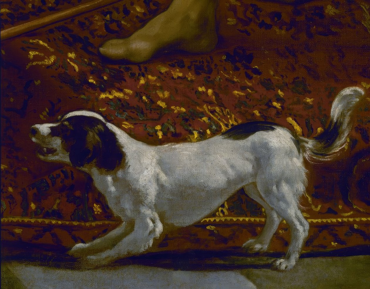 LA TUNICA DE JOSE - RÉSZLET A KUTYÁBÓL - 17. SZÁZAD - SPANYOL BAROKK - 1989-BEN RESTAURÁLT - 7331-es készlet alkotó: Diego Velázquez