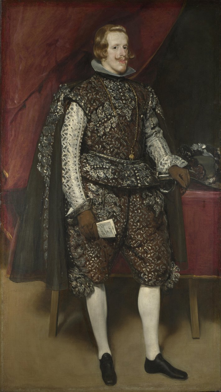 IV. Fülöp spanyol barna és ezüst színben, 1631 körül alkotó: Diego Velázquez