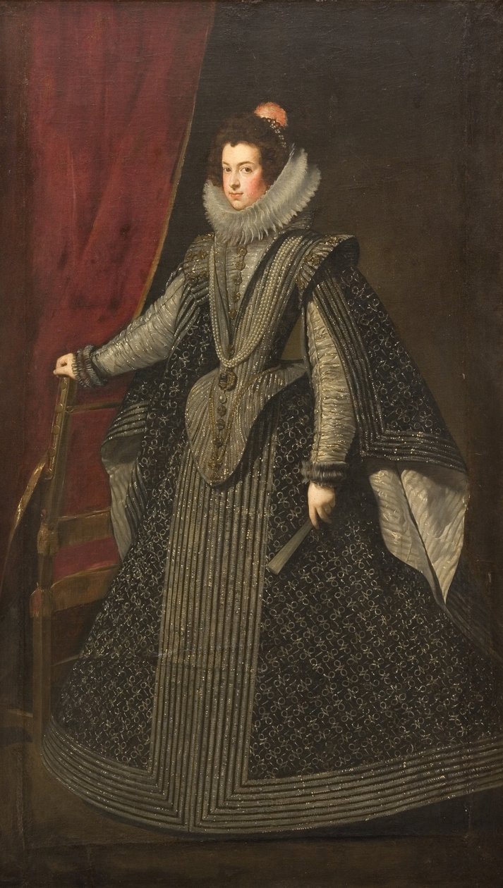 Erzsébet francia portré 1602-1644, spanyol királynő hitvese, 1630-as évek. alkotó: Diego Velázquez