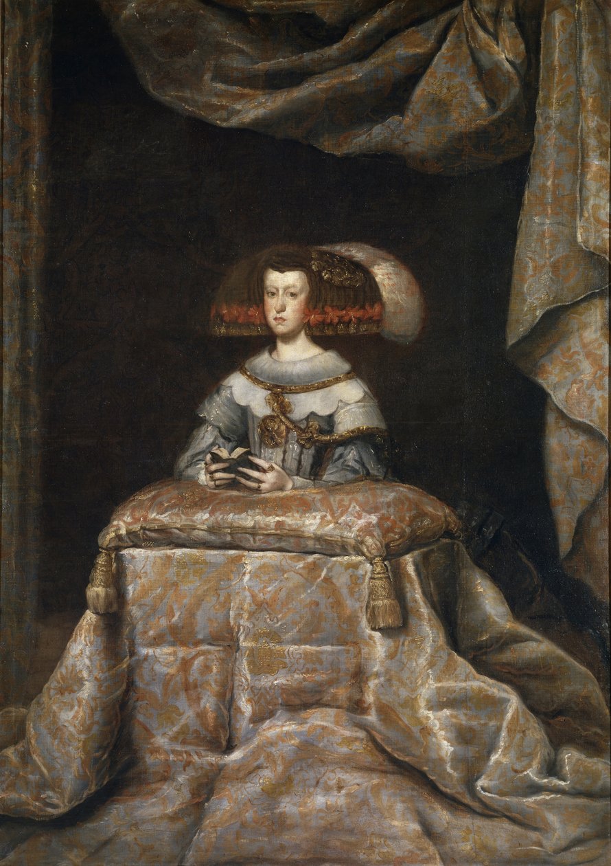 Ausztriai Mariana portréja 16341696, imádkozó, c. 1655 alkotó: Diego Velázquez