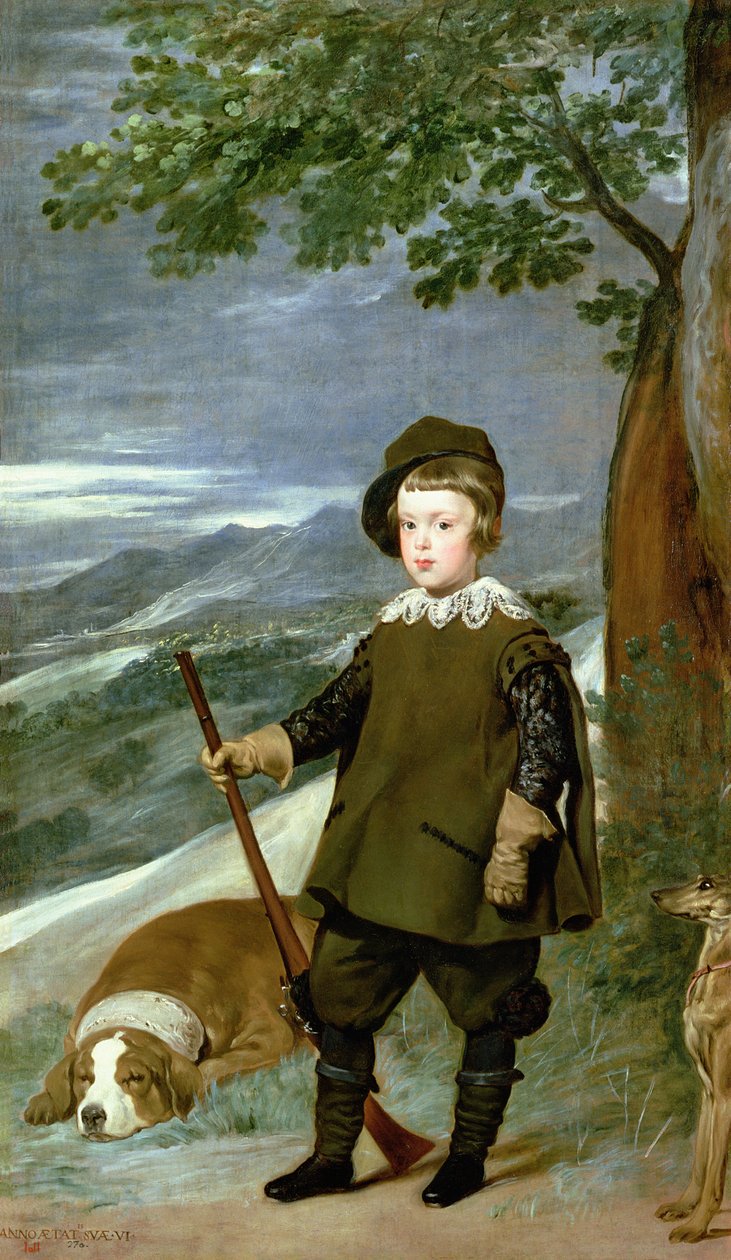 Balthasar Carlos herceg (1629-49) vadásznak öltözve, 1635-36 alkotó: Diego Velázquez