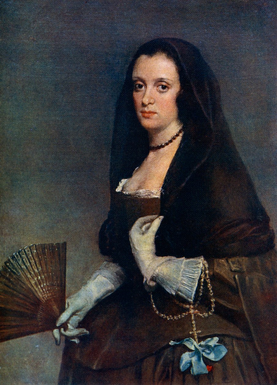 A hölgy legyezővel, c1630-1650, 1912. alkotó: Diego Velázquez