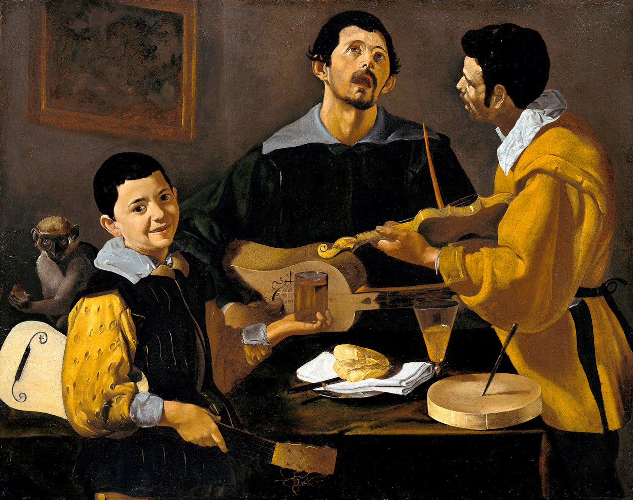 A három zenész, 1616 körül alkotó: Diego Velázquez