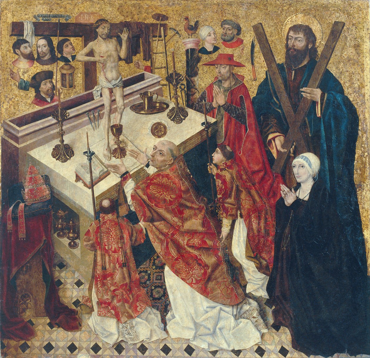 Szent Gergely miséje alkotó: Diego de la Cruz