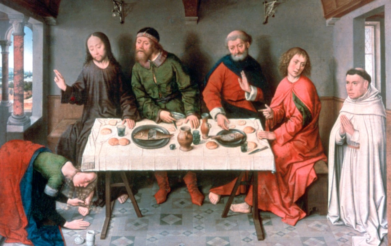 Krisztus Simon házában, 1440-es évek alkotó: Dieric Bouts
